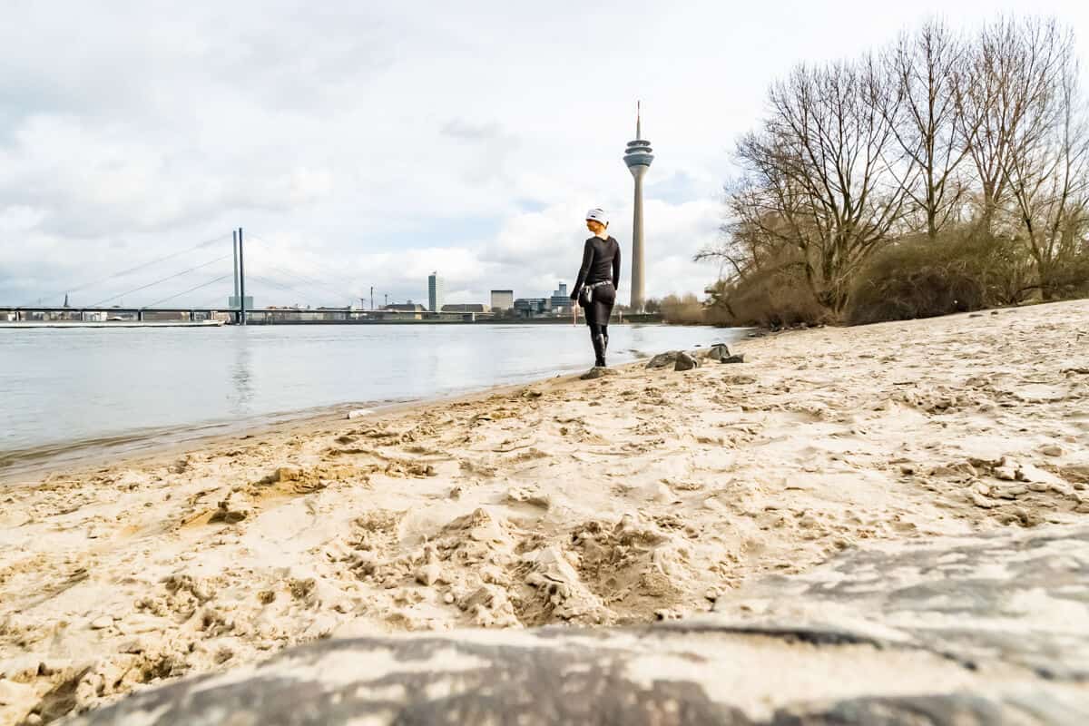 Barbara am Paradiesstrand in Düsseldorf