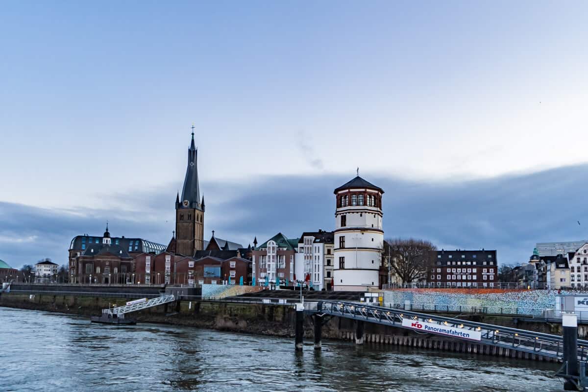 Blick auf Düsseldorf