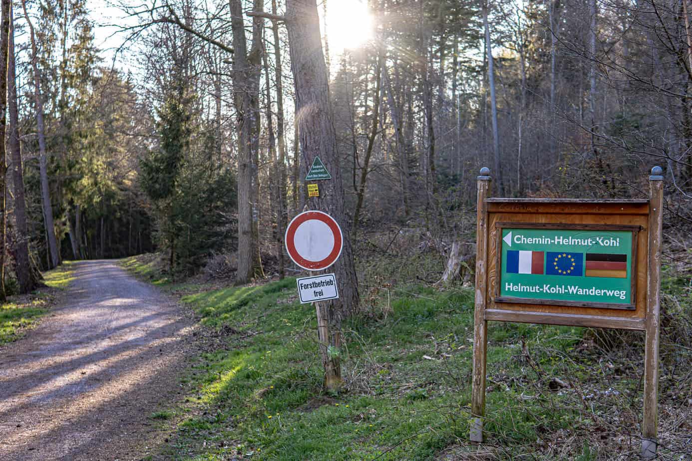 Auf dem Helmut-Kohl-Wanderweg