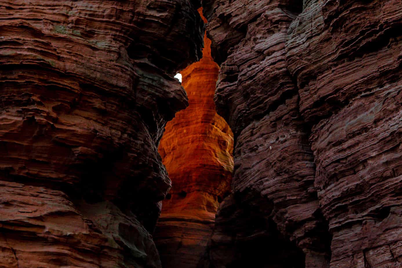 Das Felsenglühen an den Altschlossfelsen