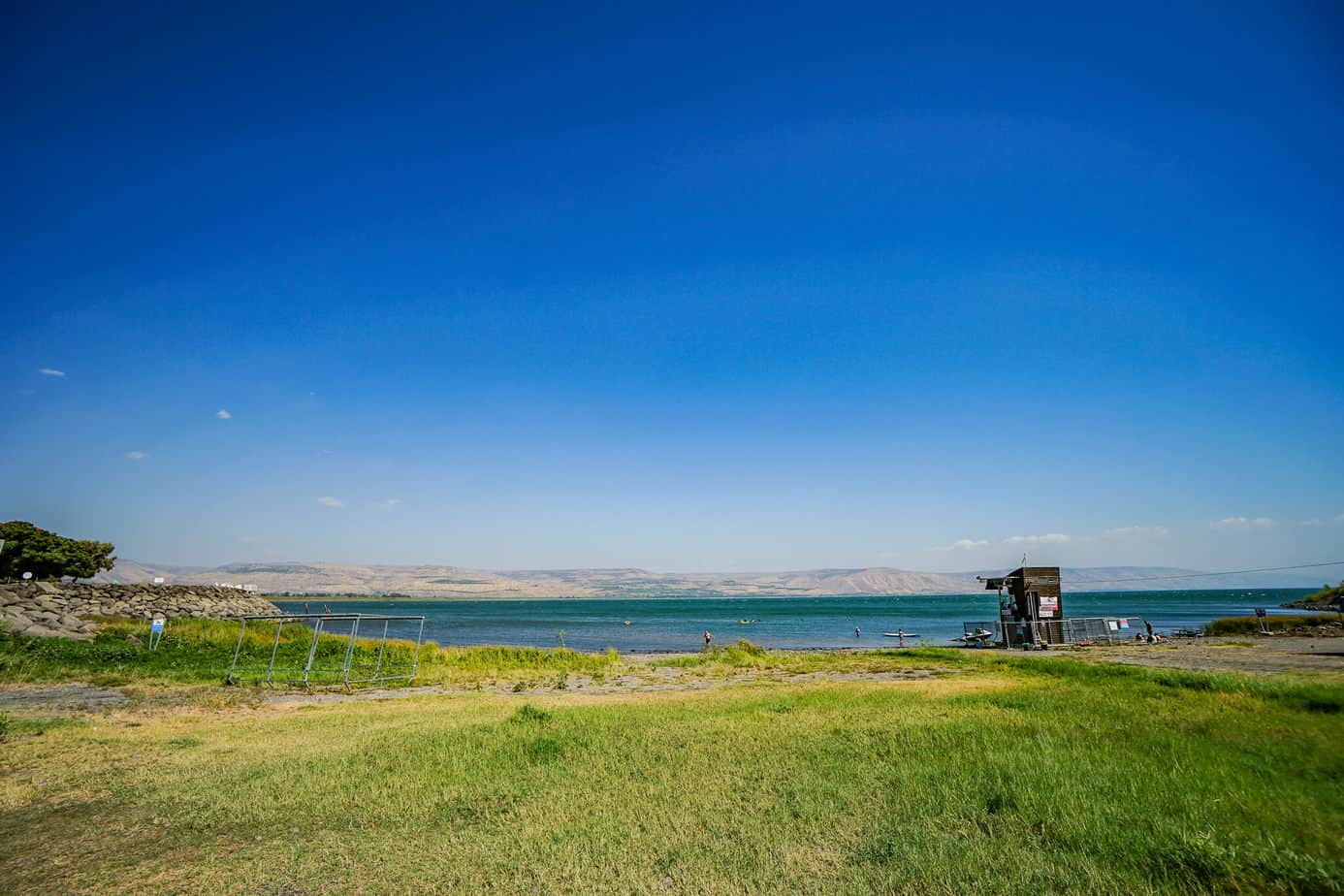 Schwimmen im See Genezareth