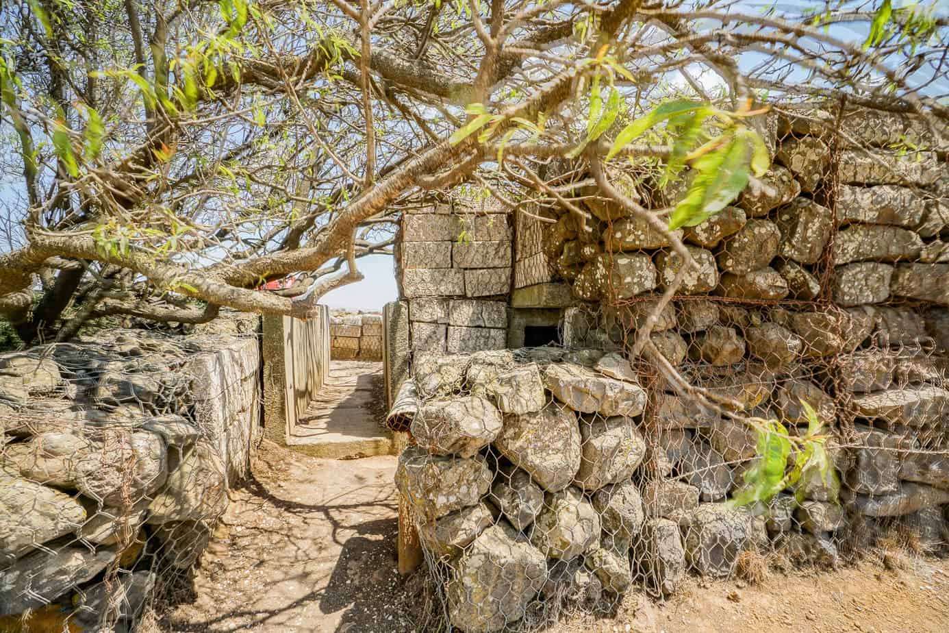 Wehrgraben auf dem Mount Bental