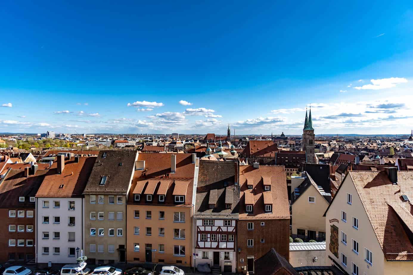 Aussicht über Nürnberg von der Kaiserburg