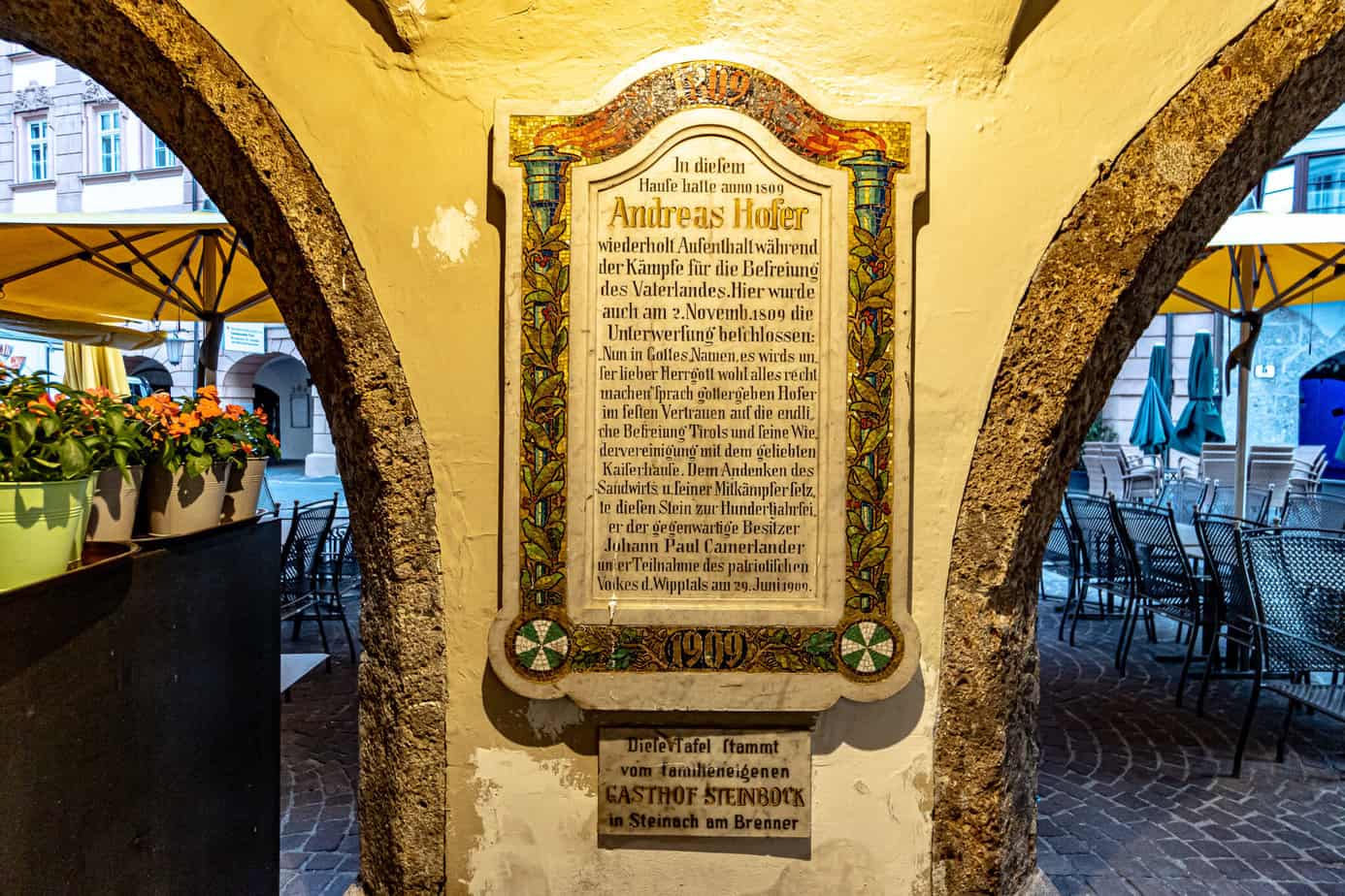 Andreas Hofer war ebenfalls im Goldenen Adler