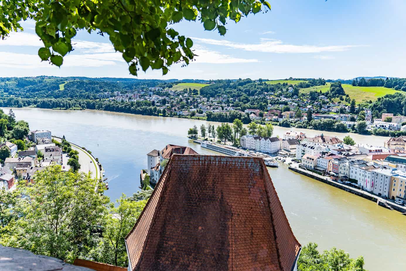 Blick aufs Drei-Flüsse-Eck