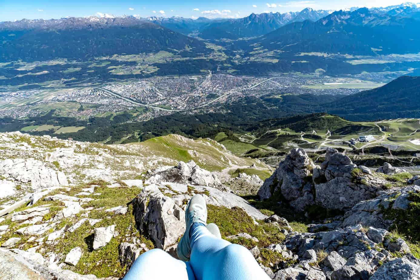 Blick vom Hafelekar ins Inntal