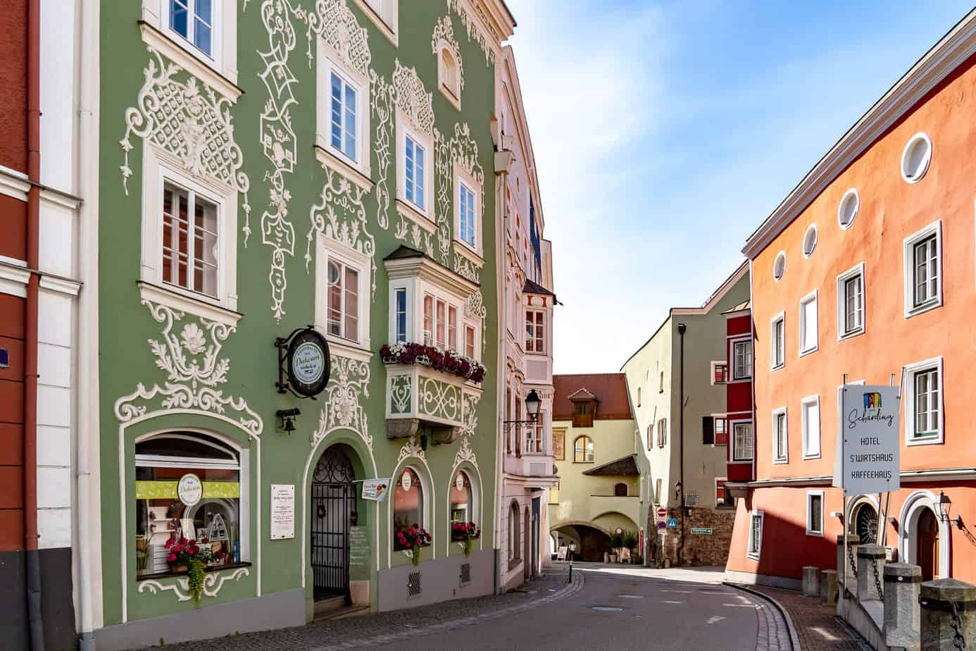 Bunte Häuser in Schärding