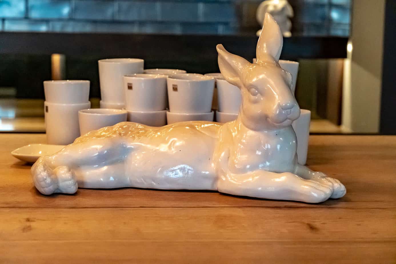 Der Weiße Hase ist omnipräsent