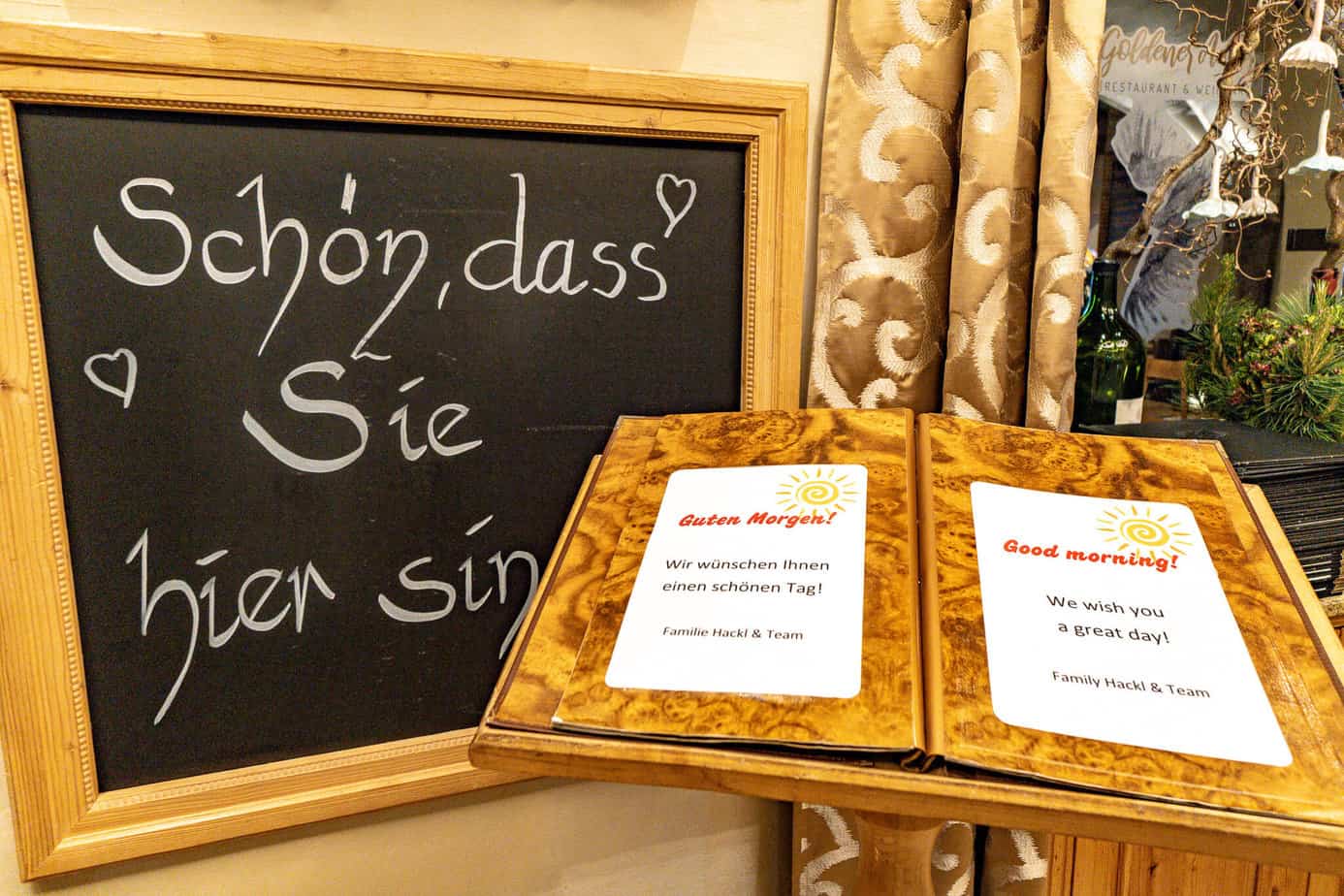 Im Hotel Goldener Adler Innsbruck wird man willkommen geheißen: Schön, dass Sie da sind