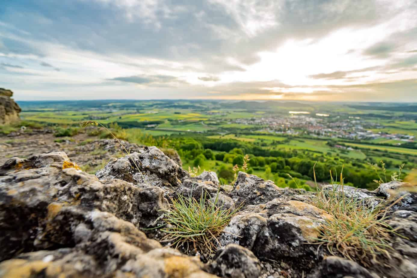 Sonnenuntergang vom Staffelberg aus