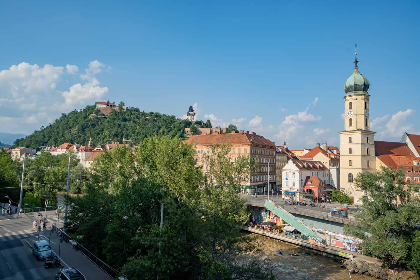 Ausblick aus dem Grand Hotel Wiesler