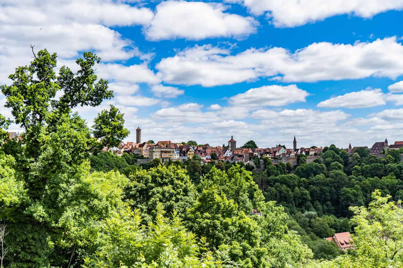 Blick über Rothenburg ob der Tauber