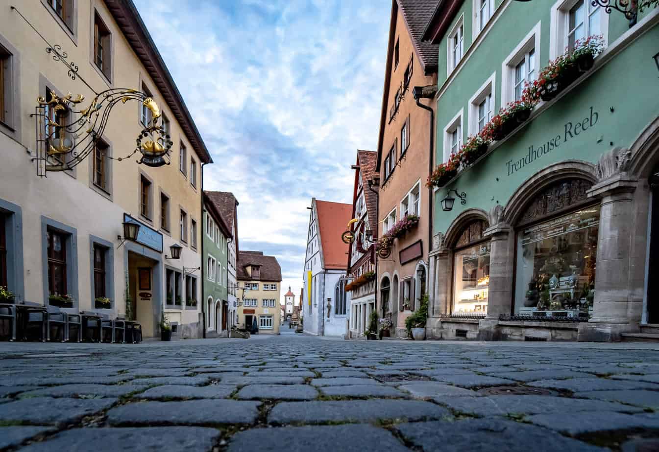 Die Hauptstraße von Rothenburg
