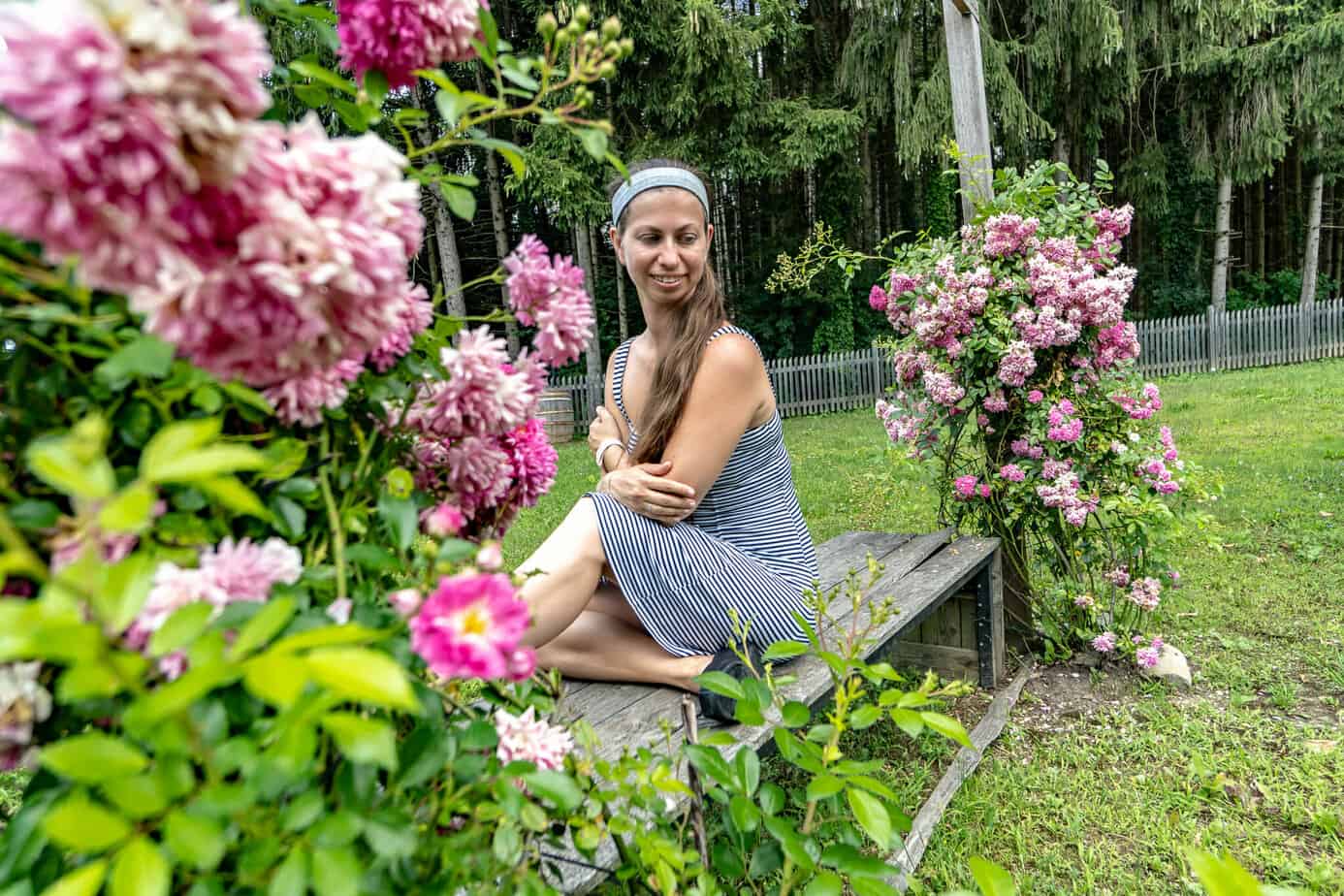 Im Kräutergarten des Landhaus Kainz