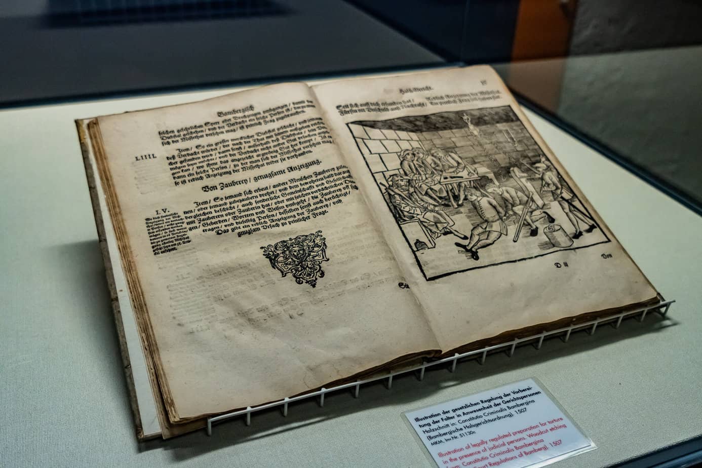 Kodex im Mittelalterlichen Kriminalmuseum