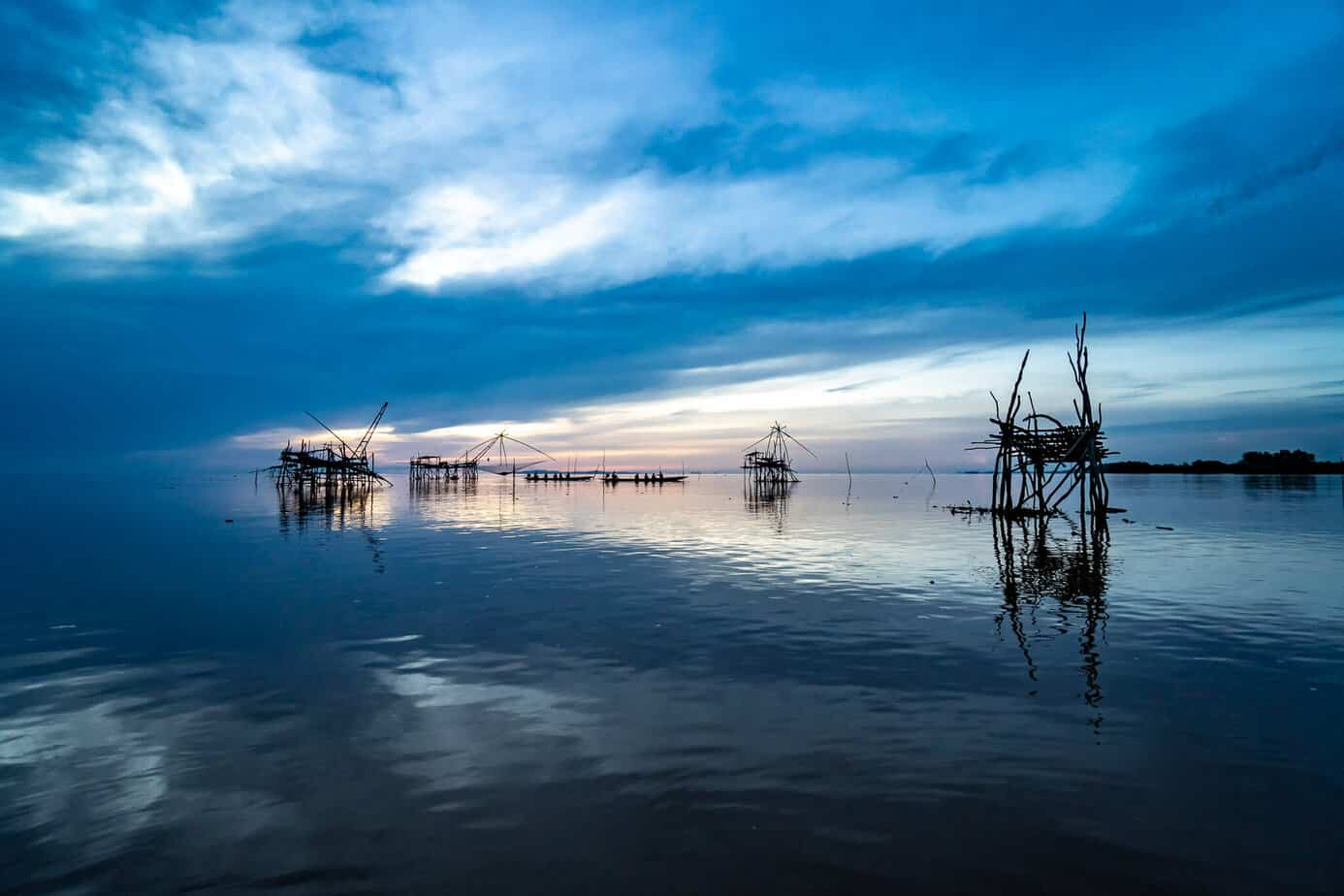 In 3 Tagen um den Songkhla Lake 109 Songkhla Lake im Sonnenaufgang