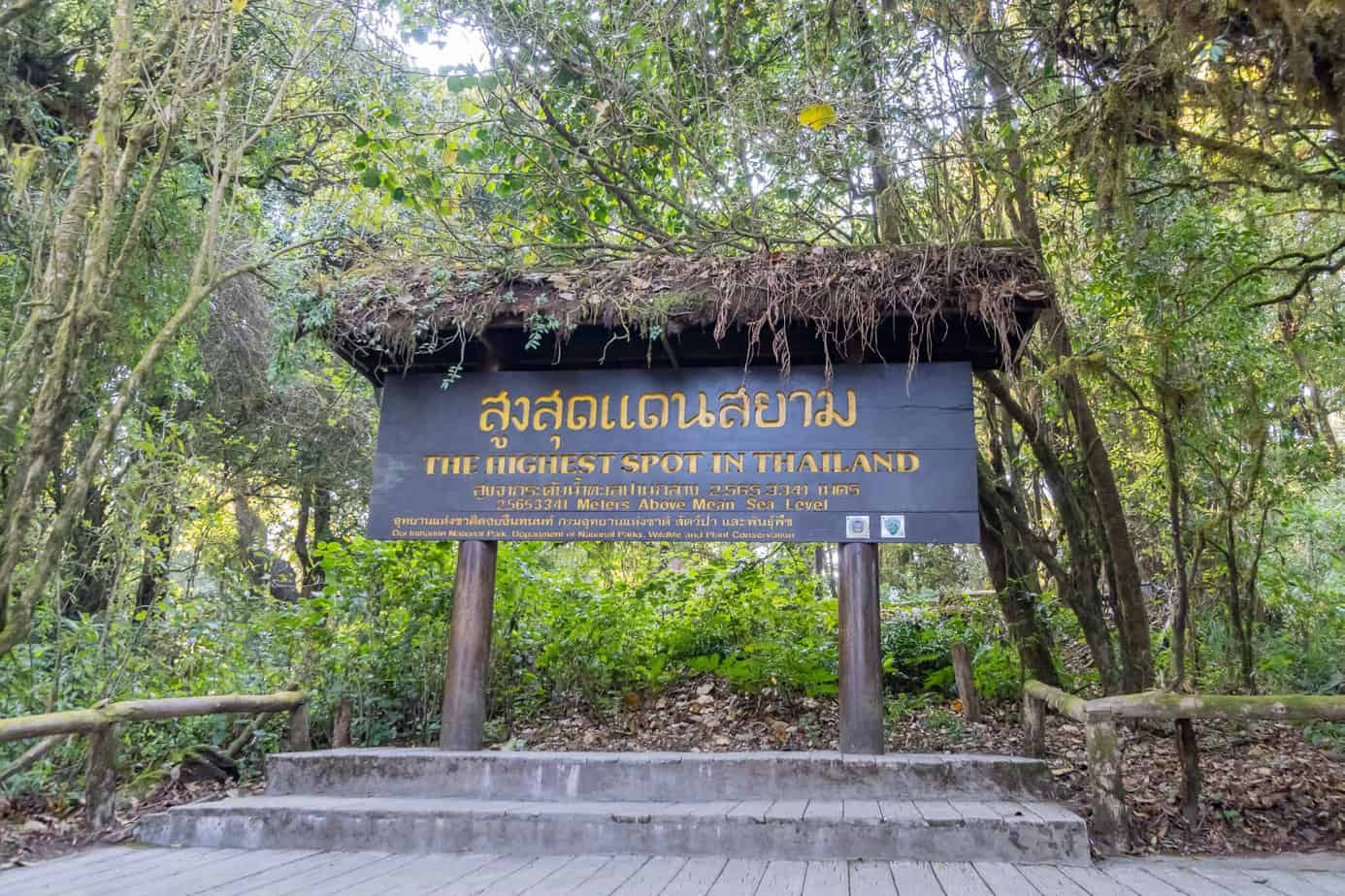 Der höchste Punkt Thailands