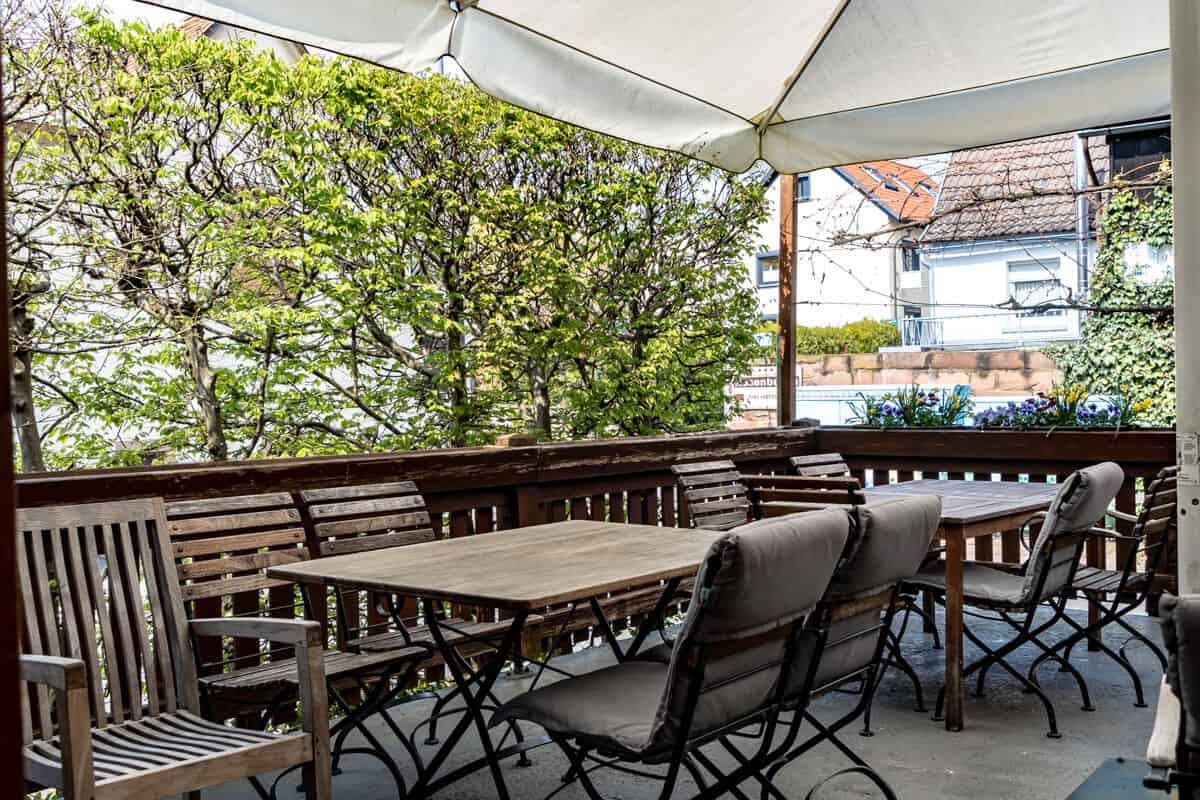 Außenbereich des Gasthaus zur Krone