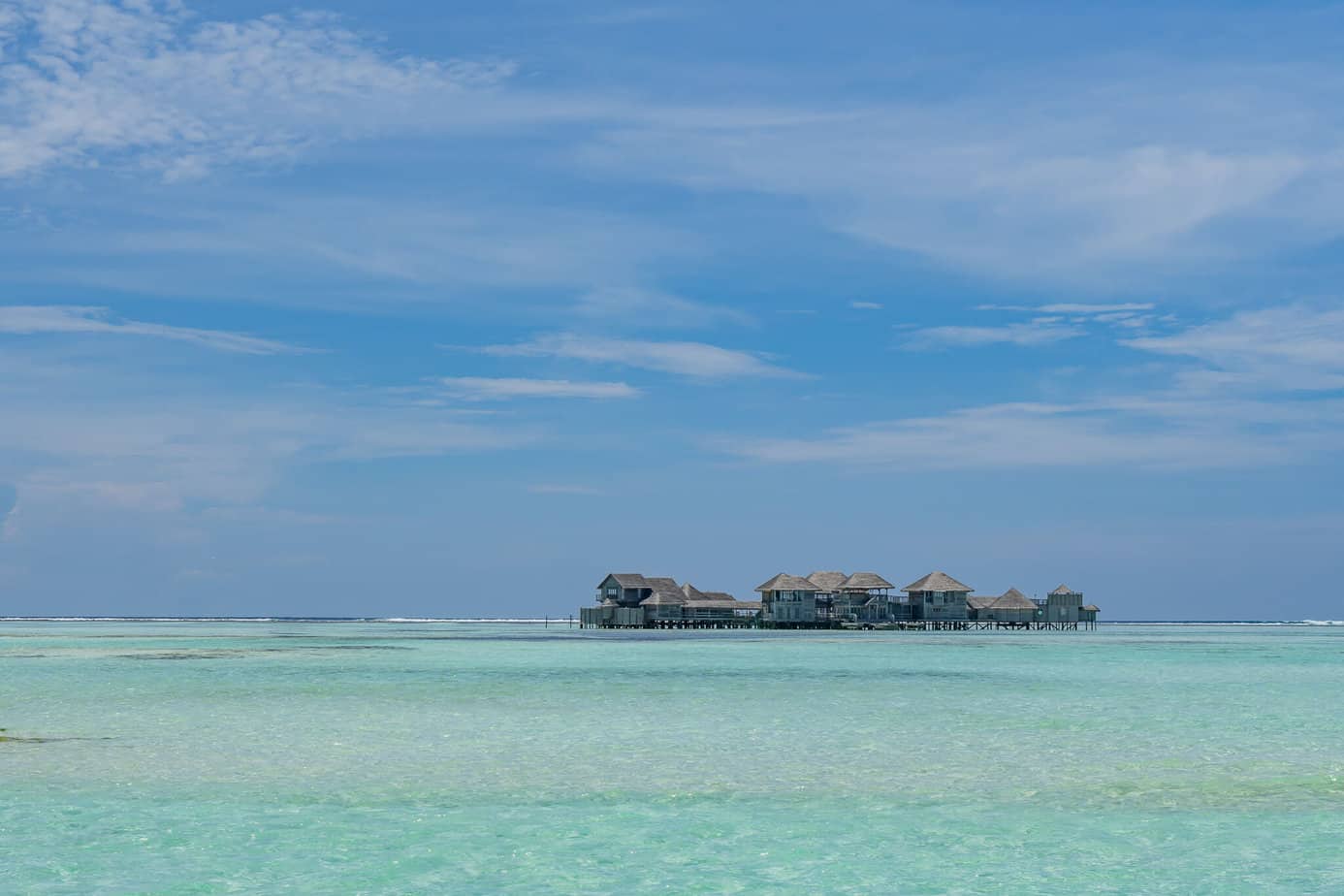 Ein Resort auf den Malediven