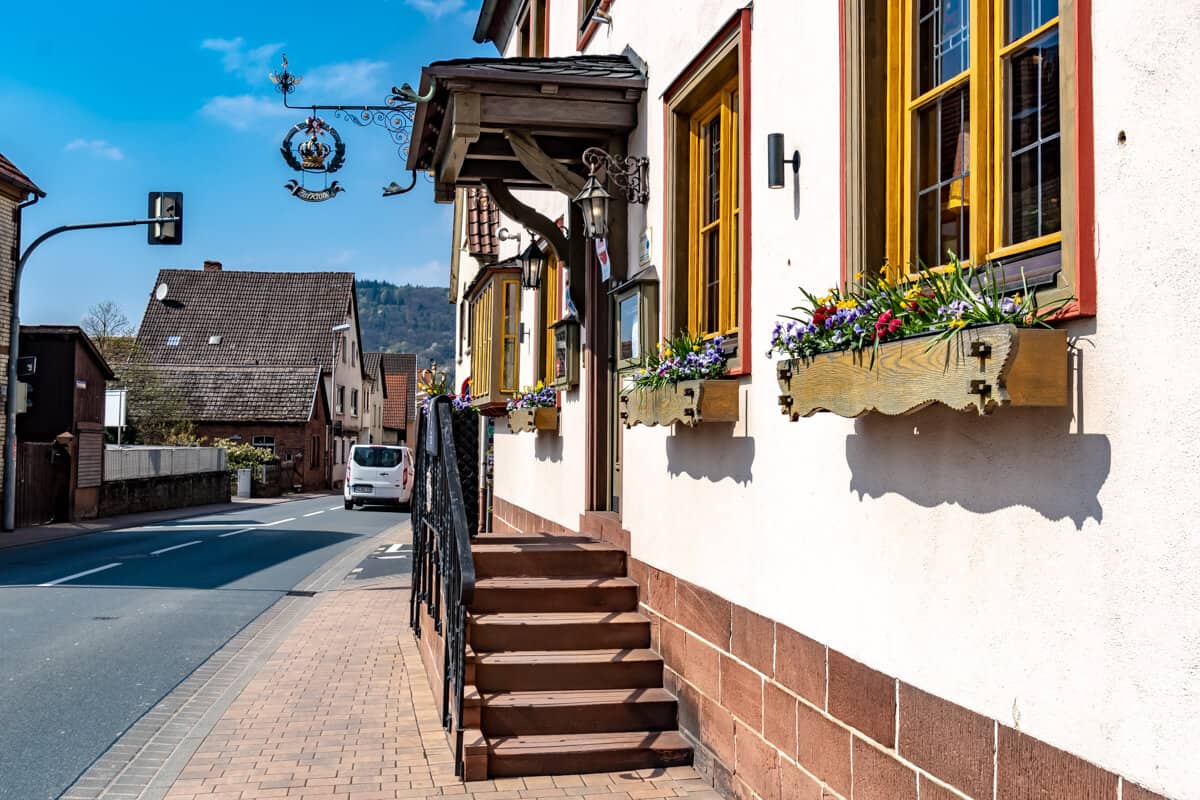 Eingang de Gasthauses zur Krone