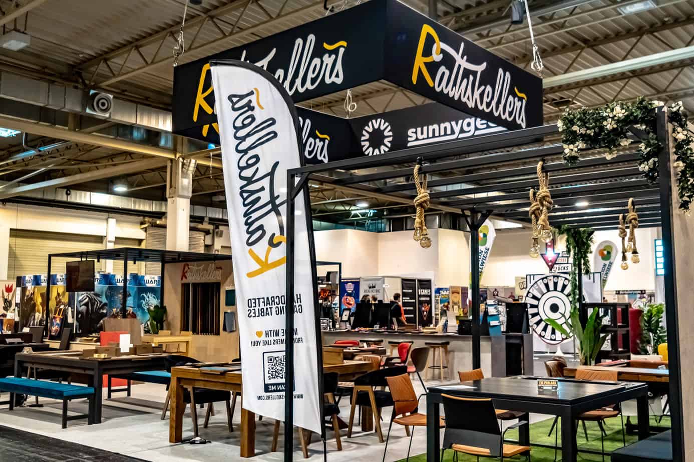 Spiel in Essen 2023 Rathskeller Tische