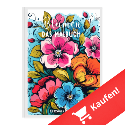 Blumen Malbuch für Erwachsene
