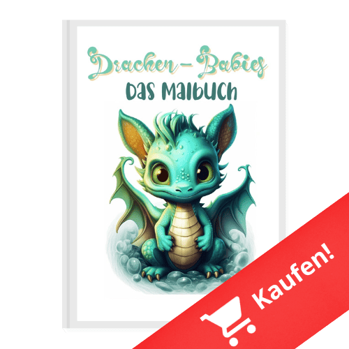 Drachen-Babies Malbuch für Erwachsene