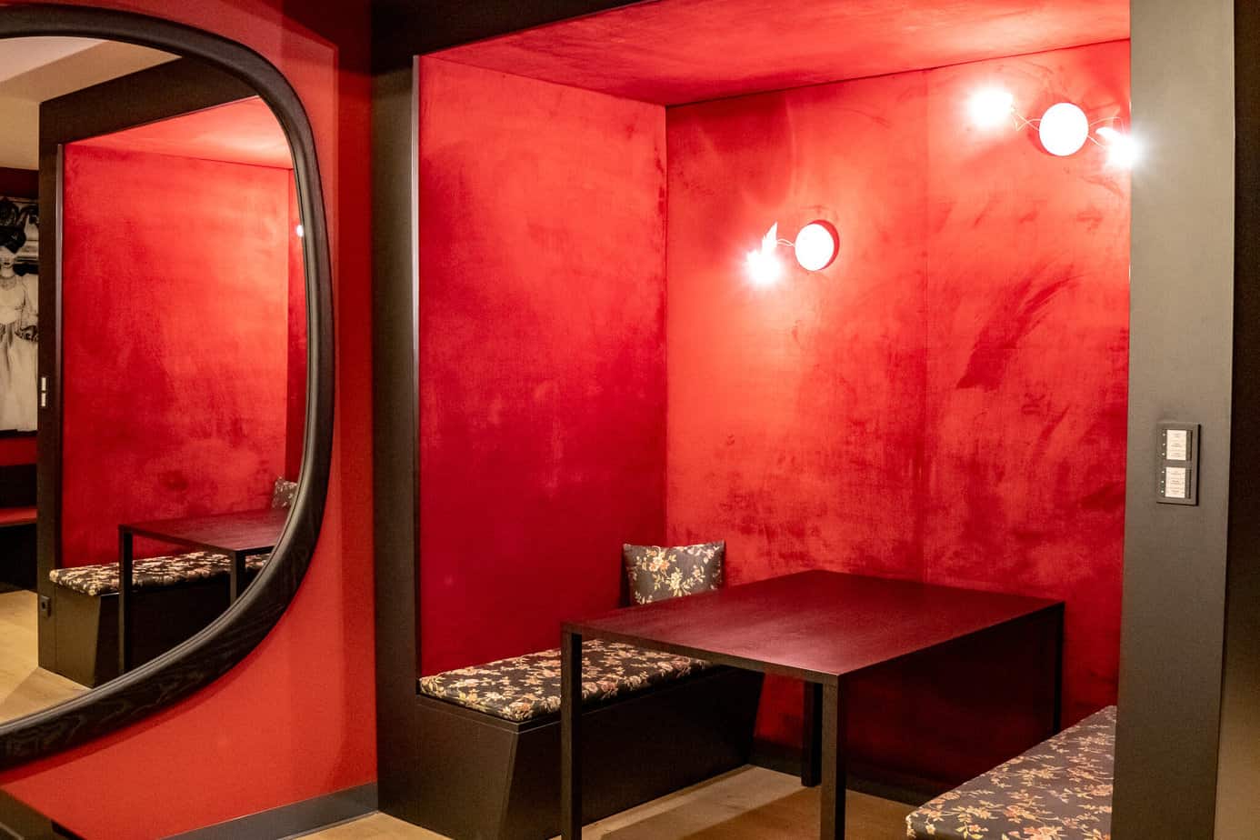 Sitzbereich in unserem Zimmer Casa Novum