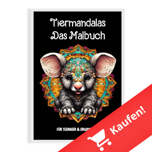 Tiermandalas Malbuch für Erwachsene
