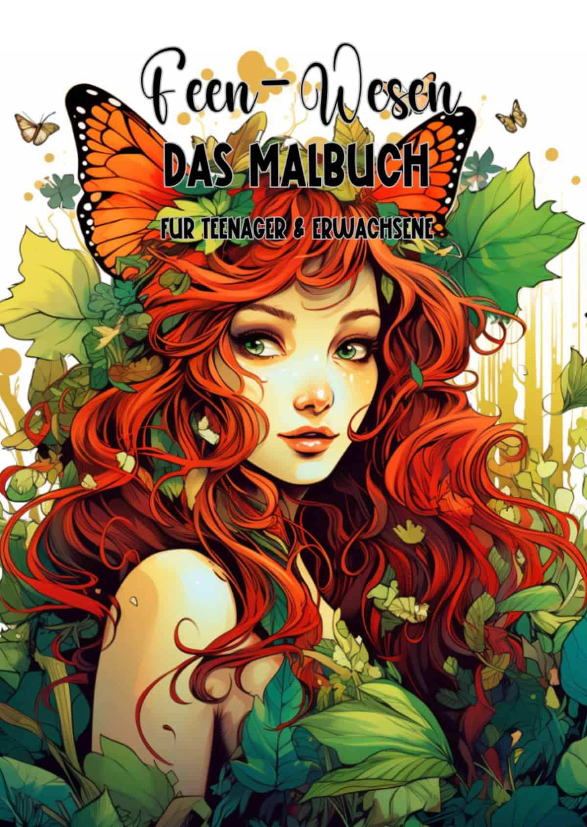 Feen-Wesen-Malbuch Cover