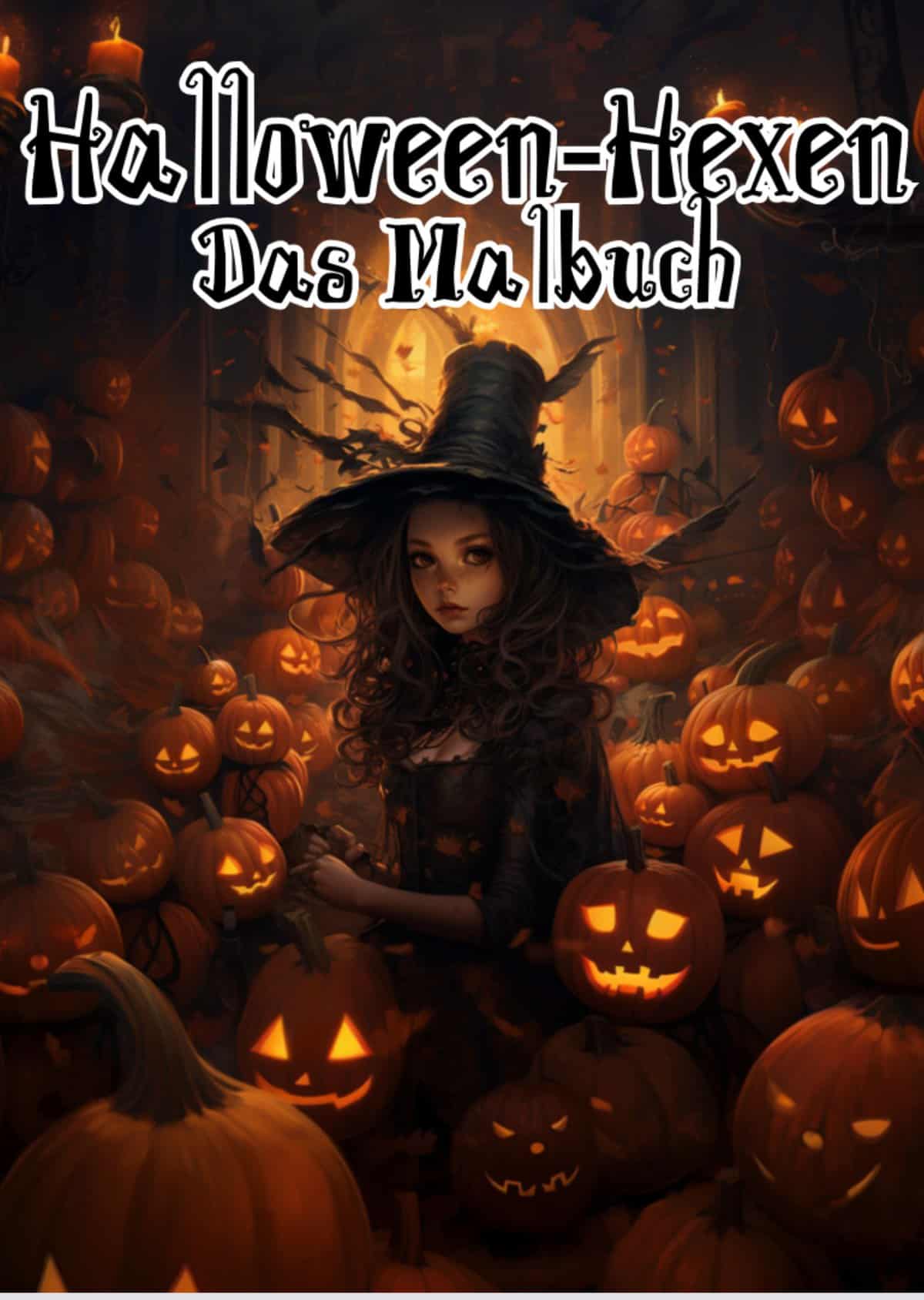 Halloween-Hexen-Malbuch Cover