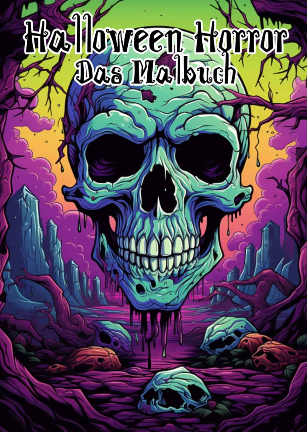 Halloween Horror Malbuch Cover