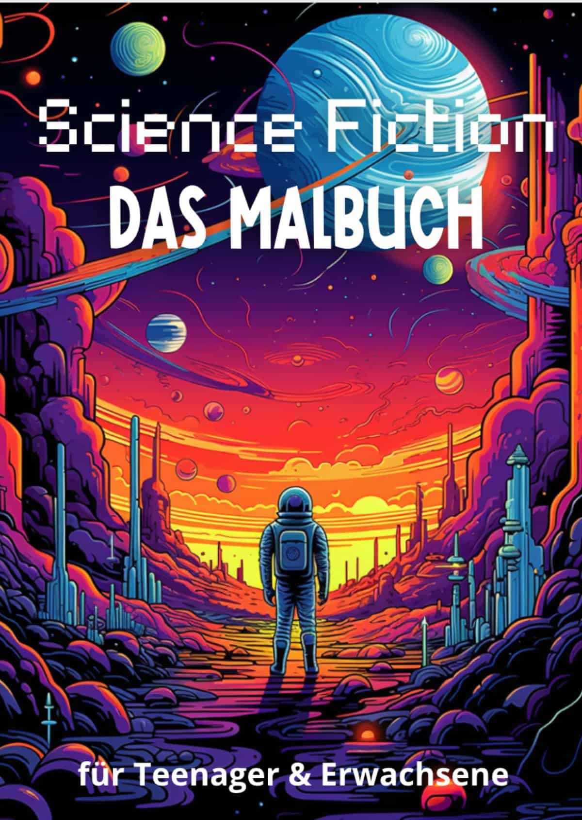 Science Fiction-Malbuch Cover