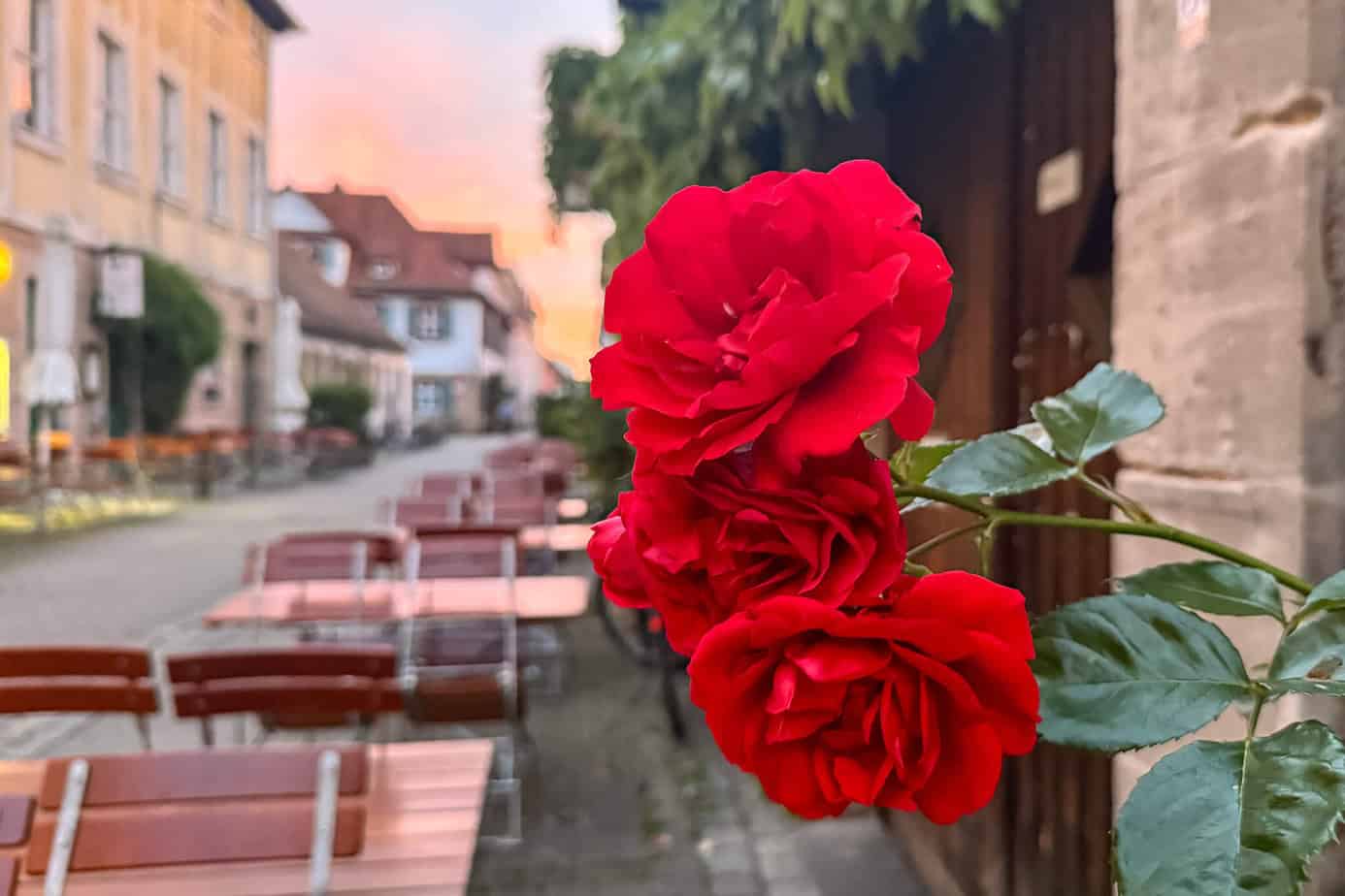 Sonnenuntergangsstimmung in Erlangen