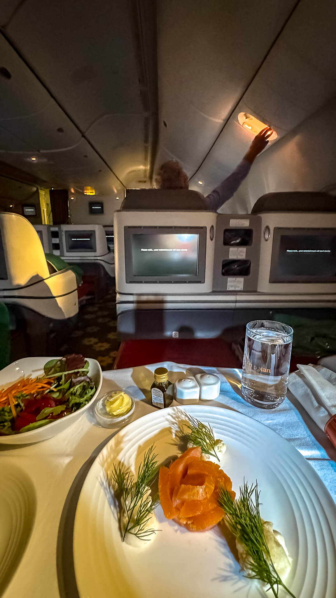 Essen in der Business Class von Ethiopian Air Essen in der Business Class von Ethiopian Air