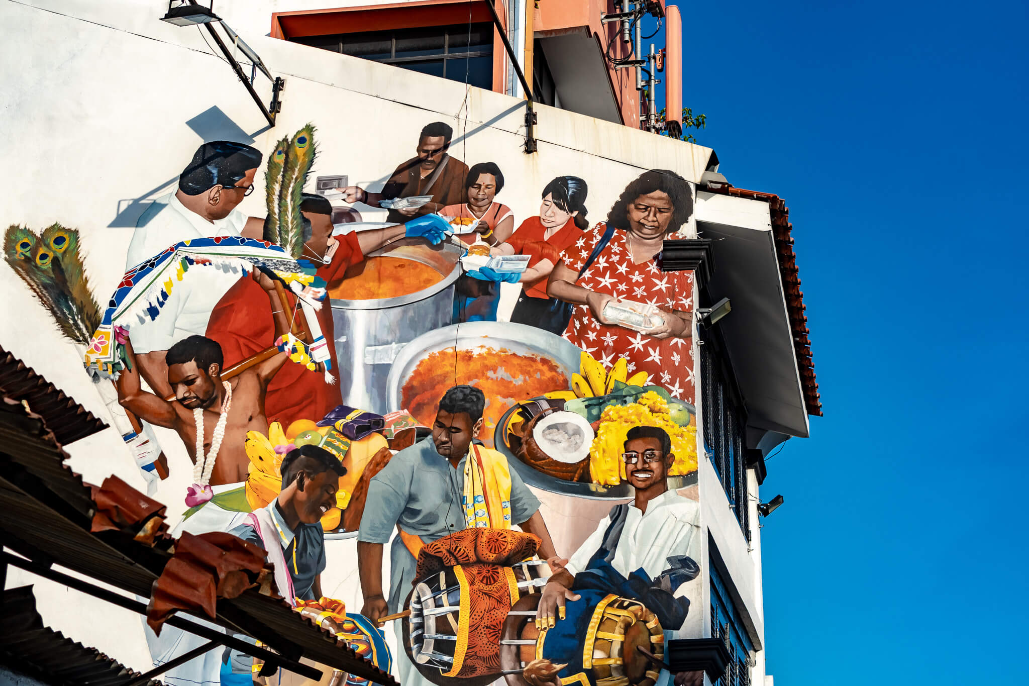 Street Art verschiedene Kulturen auf Penang