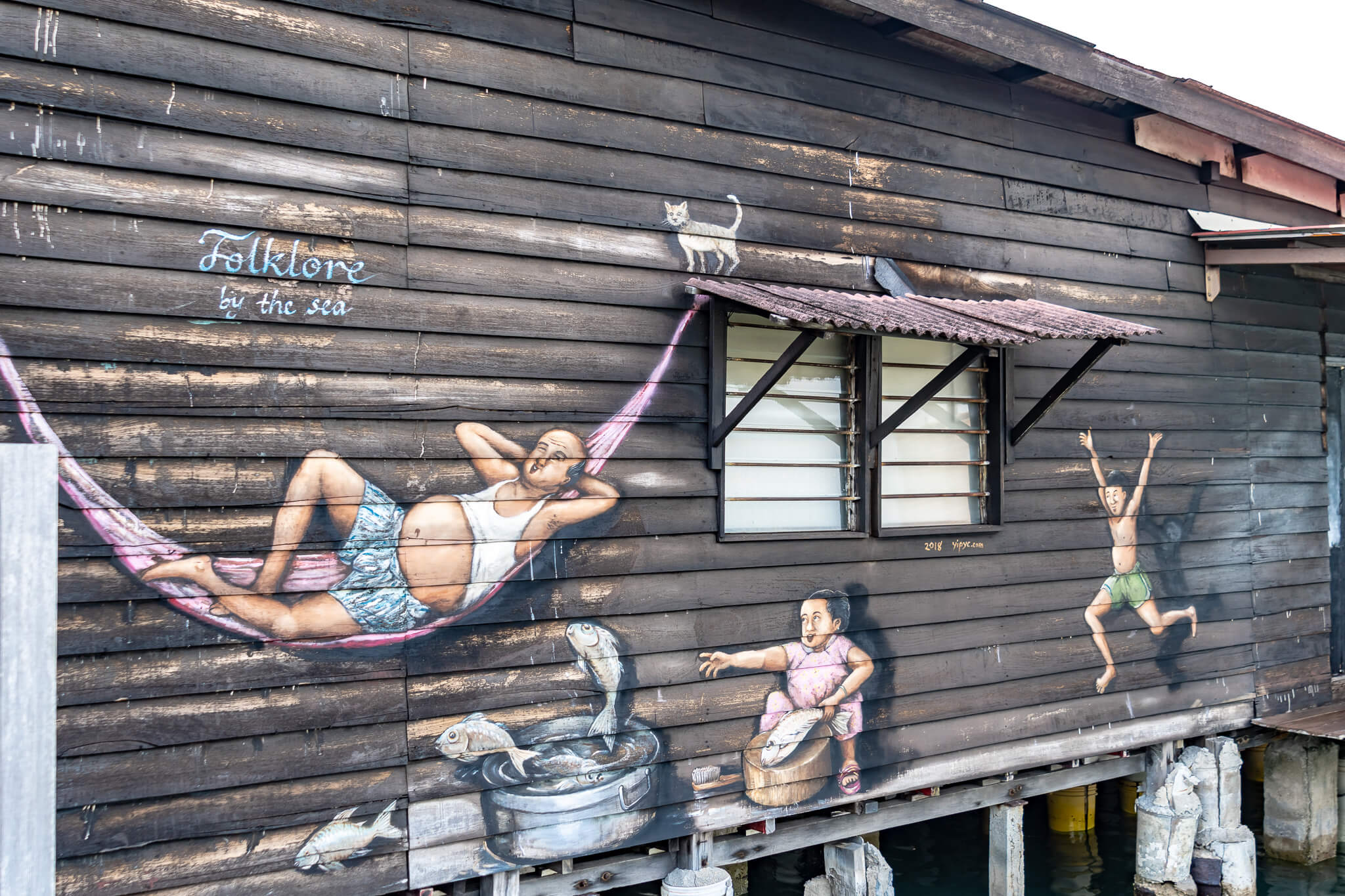 Streetart am Chew Jetty