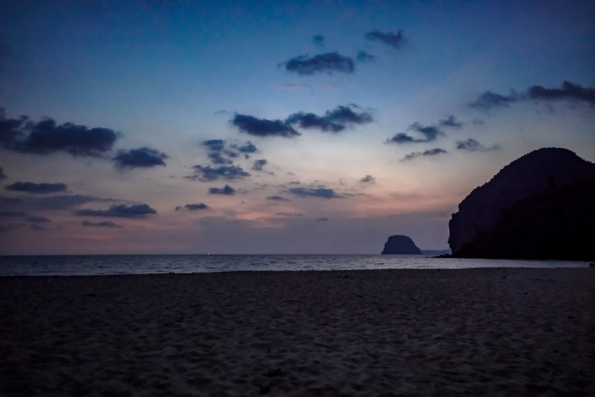 Sunset Beach zum Sonnenuntergang