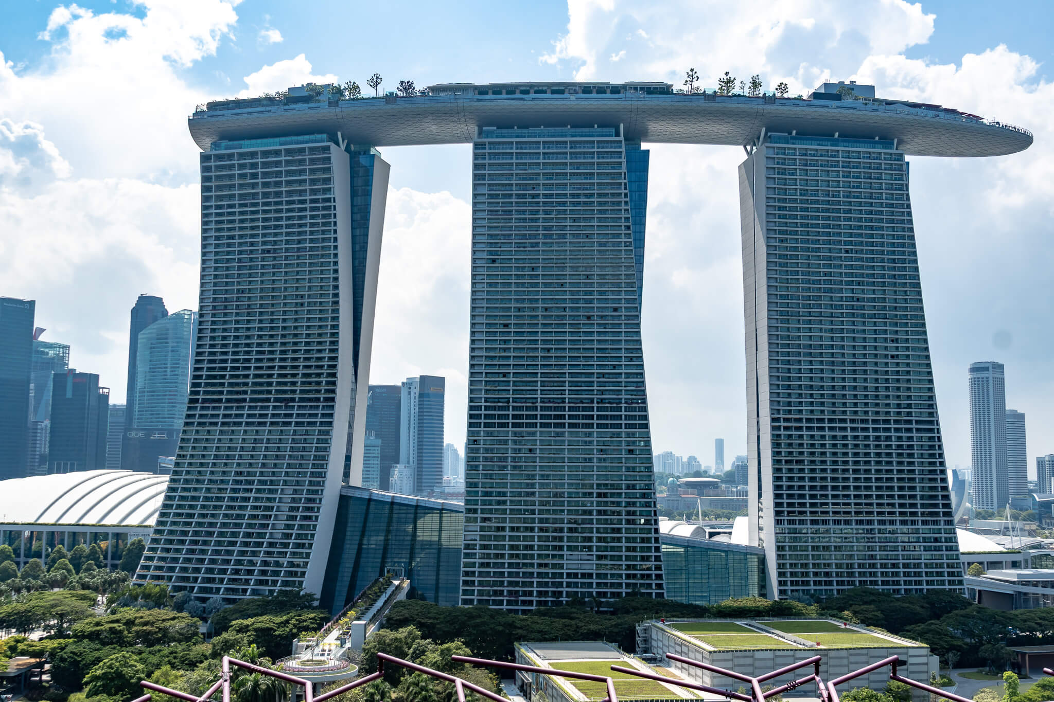 Grandioser Blick aufs Marina Bay Sands